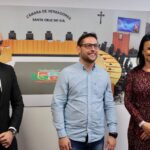 Recebemos a visita da presidente da Jucis-RS e coordenador do Descomplica RS, Tómas Holmer